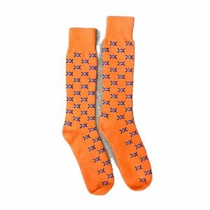 Patterned Orange Socks